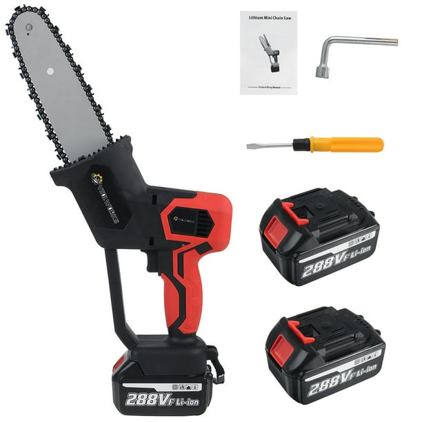 8" Mini Electric Cordless Chainsaw Battery Powered Chain Saw Pruning Shears 8" Mini Electric Cordless Chainsaw Battery Powered Chain Saw Pruning Shears